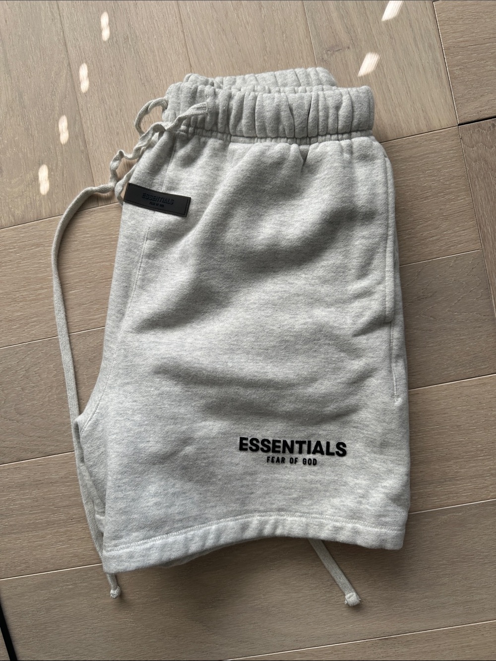 Fear of God Essentials Light Gray Athletic Shorts